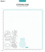 SL Cutting Die Jar Bouquet Autumn Bouquet 102x144x1mm 8 PC nr.694