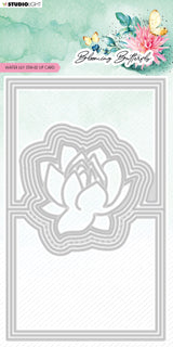 SL Cutting Die Water Lily Card Blooming Butterfly 165x100x1mm 7 PC nr.487