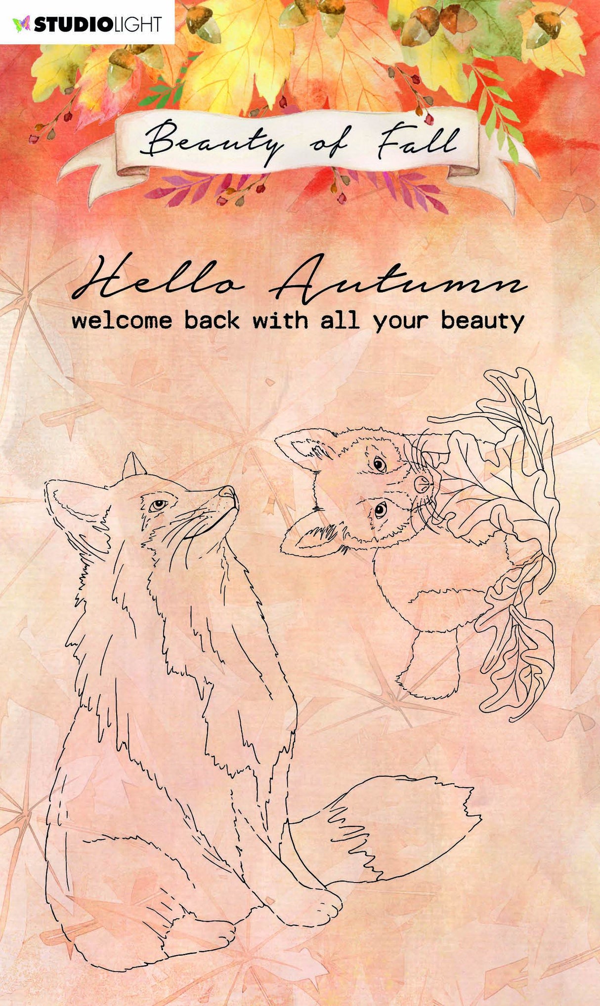 SL Clear Stamp Foxes Beauty Of Fall 105x148mm nr.61