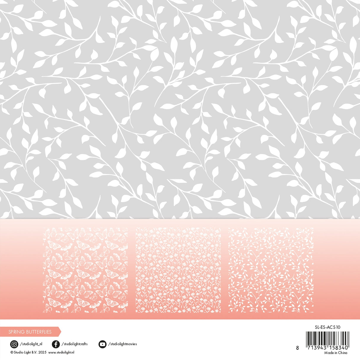 SL Acetate Sheets Spring Butterflies Essentials 6 SH