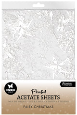 SL Acetate Sheets Snow, Fairies & Stars Essentials 6 Sheets