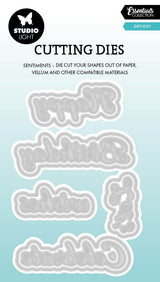 SL Cutting Die Birthday Essentials 77x86x1mm 10 Pieces