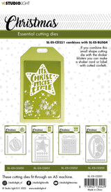 SL Cutting Dies Christmas Tag Shaker Essentials 82x142x1mm 7 PC nr.251