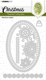 SL Cutting Dies Christmas Oval Shaker Essentials 96x138x1mm 6 PC nr.253