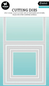 SL Cutting Dies Folded Card Square Essentials 270x135x1mm 9 PC nr.437