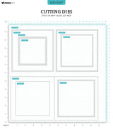 SL Cutting Dies Folded Card Square Essentials 270x135x1mm 9 PC nr.437