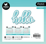 SL Cutting Die Hello Essentials 105x100x1mm 2  PC  nr.712