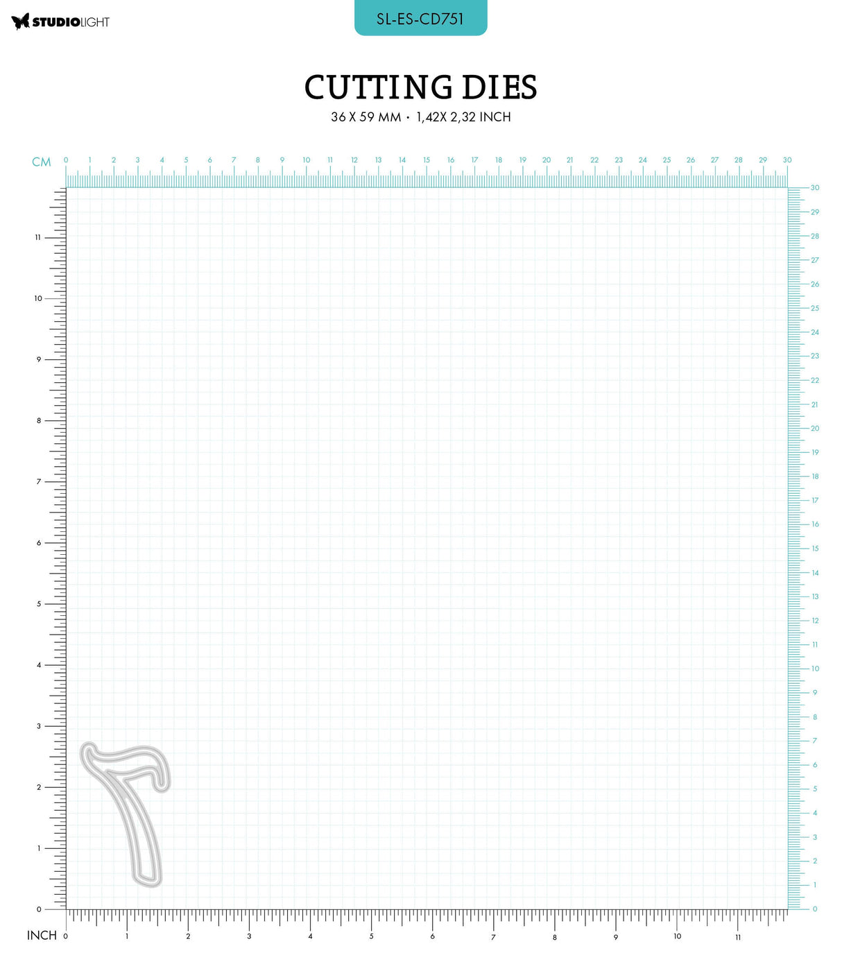 SL Cutting Dies NR. 7 Essentials 36x59x1mm 2 PC nr.751