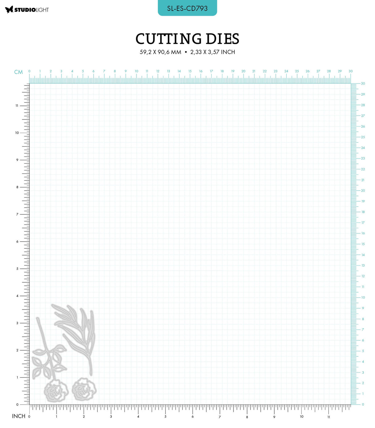 SL Cutting Die Rose Essentials 3 PC