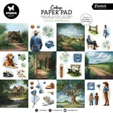SL Collage Paper Pad Denim Weekends Essentials 203x203x5mm 24 Sheets