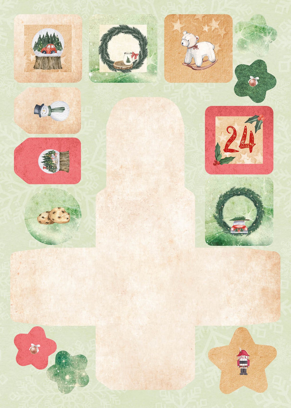 SL Die Cut Block Advent Calendar Christmas At Home Essentials 294x210x7mm 27 SH nr.28