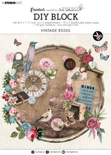 SL DIY Block Vintage Roses Essentials294x210x9mm 32 SH nr.44