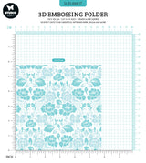 SL Embossing Folder Flower Pattern Essentials 150x150x4mm 1 PC nr.17