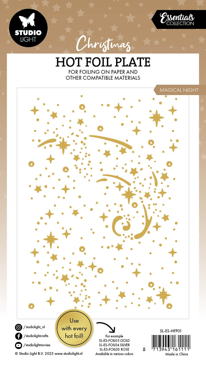 SL Hot Foil Plate Magical Night Essentials 1 Piece
