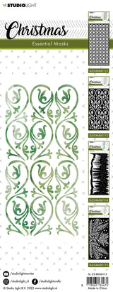SL Mask Christmas Slimline Swirly Essentials 105x210x1mm 1 PC nr.113