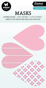 SL Masks Heart Shape Essentials 105x150x1mm 1 PC nr.249