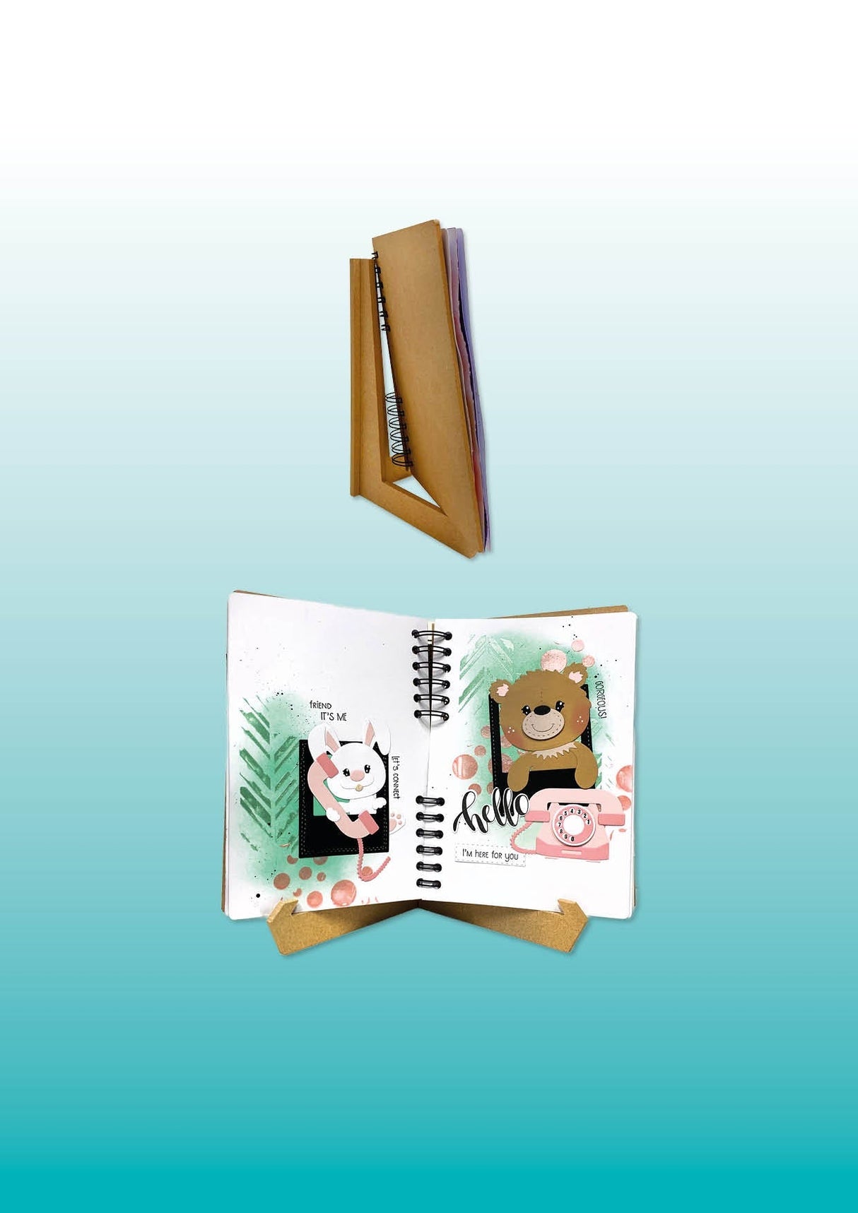 SL Journal & Canvas Stand MDF - A4 Essentials 2 Pieces