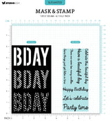 SL Mask & Stamp Bday Sentiments Essentials 155x155x3mm 8 PC nr.02