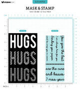 SL Mask & Stamp Hugs Sentiments Essentials 155x155x3mm 9 PC nr.04