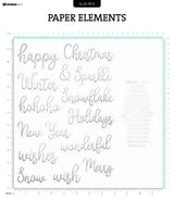 SL Paper Elements Silver Sentiments Essentials 40 PC