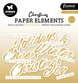 SL Paper Elements Gold Sentiments Trendy Essentials 40 Pieces