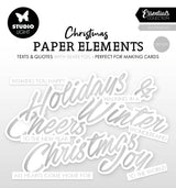 SL Paper Elements Silver Sentiments Trendy Essentials 40 Pieces