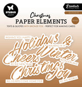 SL Paper Elements Bronze Sentiments Trendy Essentials 40 Pieces