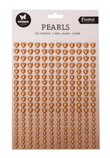 SL Self-Adhesive Pearls Copper Hearts Essentials 140x230x4mm 240 PC nr.05