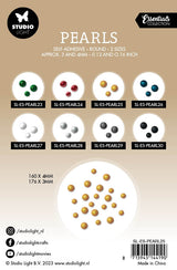 SL Self-Adhesive Pearls Gold Pearls Essentials105x160x4mm 336 PC nr.25