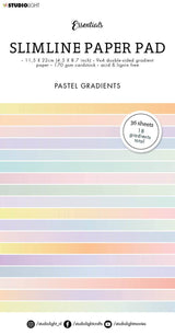 SL Paper Pad Double Sided Gradient Pastel Slimline Essentials 115x220x5mm 36 sh nr.30