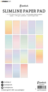 SL Paper Pad Double Sided Gradient Pastel Slimline Essentials 115x220x5mm 36 sh nr.30