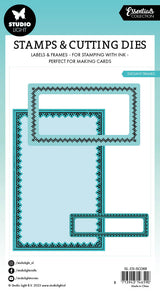 SL Stamp & Cutting Dies Elegant Frames Essentials 100x138x3mm 9 PC nr.68
