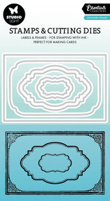 SL Stamp & Cutting Dies Ephemera Frames Essentials 100x138x3mm 9 PC nr.69