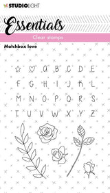 SL Clear Stamp Matchbox Love Essentials 74x100x4mm 1 PC nr.142