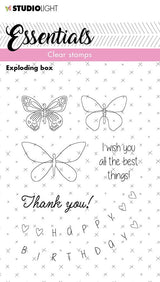 SL Clear Stamp Exploding Box Essentials 74x100x4mm 1 PC nr.145