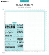 SL Clear Stamp Sunshine Sentiments Essentials 93x136x3mm 11 PC nr.387