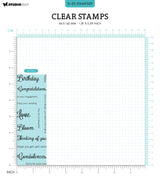 SL Clear Stamp Sentiments Essentials 46,2x142x3mm 13 PC nr.589