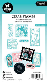 SL Clear Stamp Spring Labels Essentials 5 PC