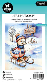 SL Clear Stamp Duck On A Sleigh Essentials 74x105x1mm 1 Pieces
