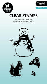 SL Clear Stamp Snowman Essentials 56x88x3mm 4 Pieces