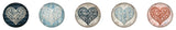 SL Stickers Vintage Heart Essentials ø30mm 100 PC