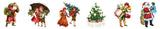 SL Clear Stickers Vintage Greens 6 Designs Essentials 5 Meter