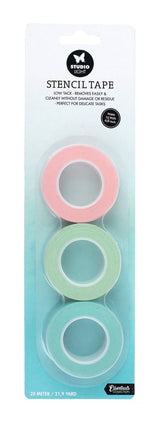 SL Stencil Tape Low Tack 15mm Wide 3 PCS Essential Tools 40x40x15mm 20 Mt nr.01