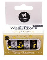 SL Washi Tape Black/White - Gold Essentials 6 PC