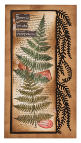 SL Clear Stamp Fern Background Grunge Collection 1 PC