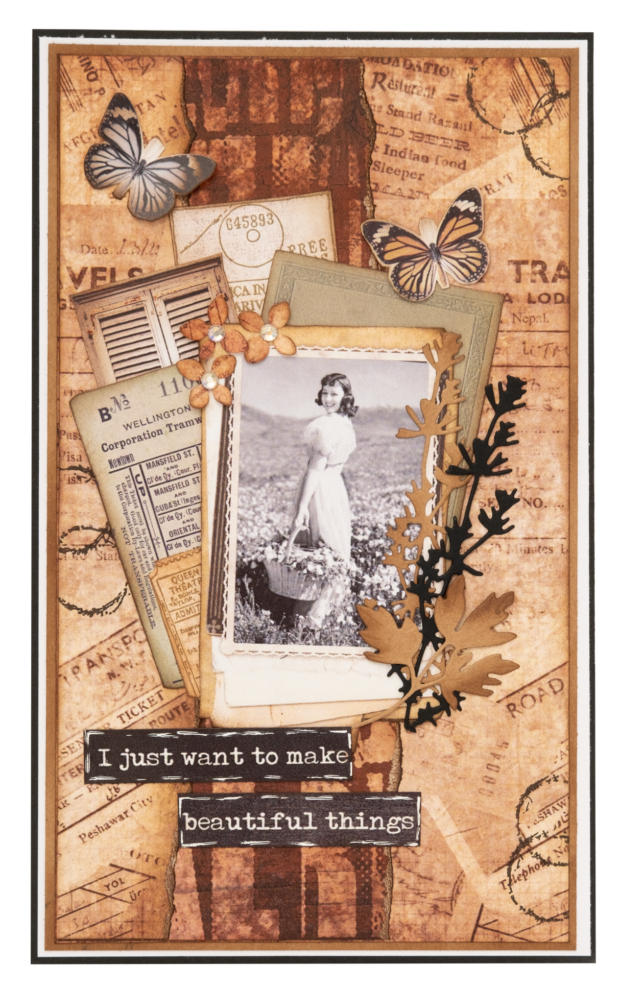 SL Clear Stamp Vintage Labels Grunge Collection 3 PC