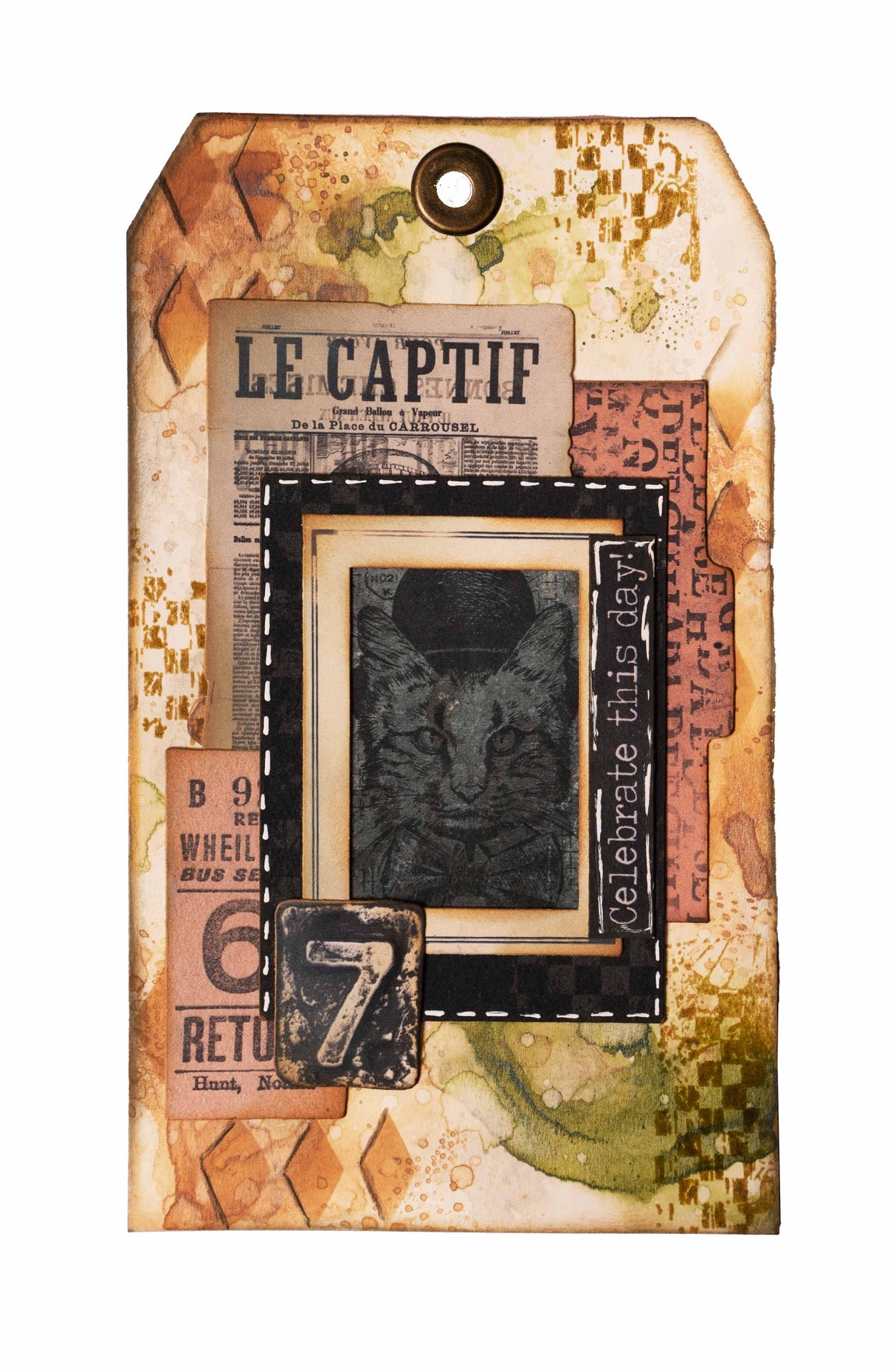 SL Paper Elements Tickets, Labels & Frames Grunge Collection 75x75x1mm 53 PC nr.05