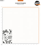 SL Clear Stamp The Butterflies Grunge Collection 14 PC