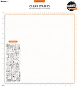 SL Clear Stamp Press Letters Grunge Collection 1 PC