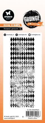 SL Clear Stamp Diamond Pattern Grunge Collection 1 PC
